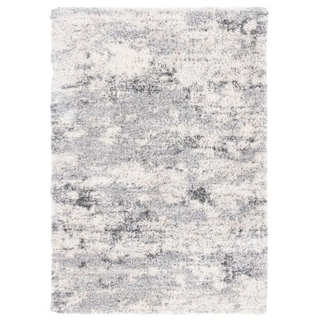 Safavieh 10 x 14 ft. Berber Shag 200 Power Loomed Rectangle Area Rug; Ivory & Beige BER272A-10